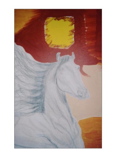 Desert Horse (mixed media)