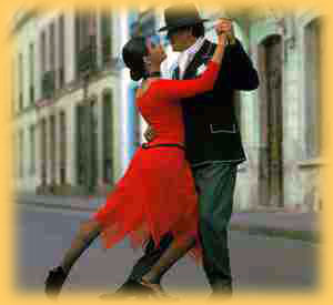 Tango dancers