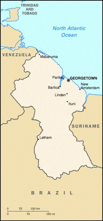 Map Guyana