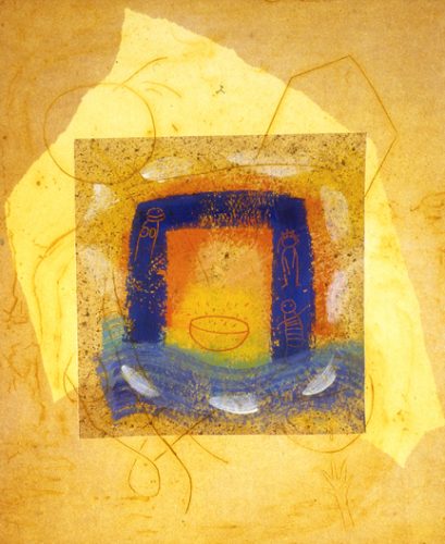 Blue Marin, monoprint, 66 x 50 cm