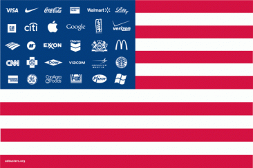 Adbusters - Corporate America Flag