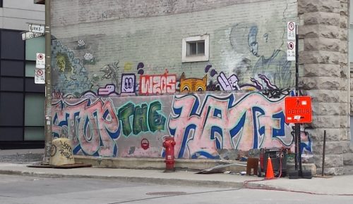 Stop the hate fault lines - Montréal street art