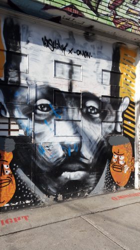 Critical critics in the boudoir – street art by Kashink and Graffiti Knight
