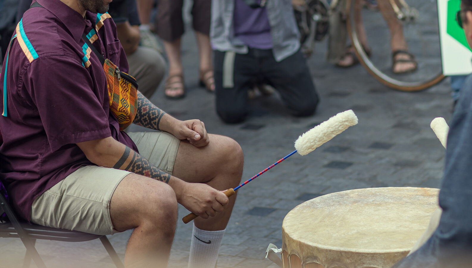 Kanien’kéha:ka drum © Ned Mansour