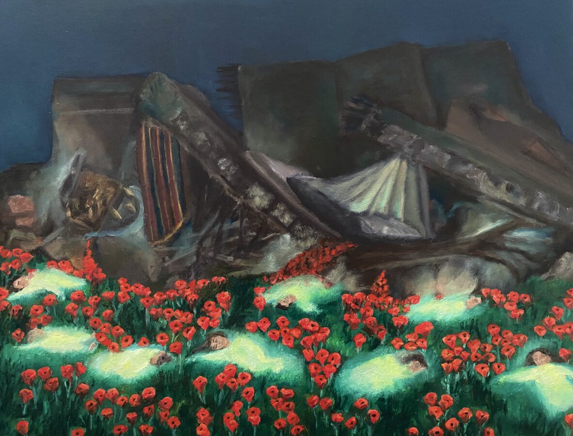 Take off your shoes for this land is doused with our blood © Jude Muhsen, 2024